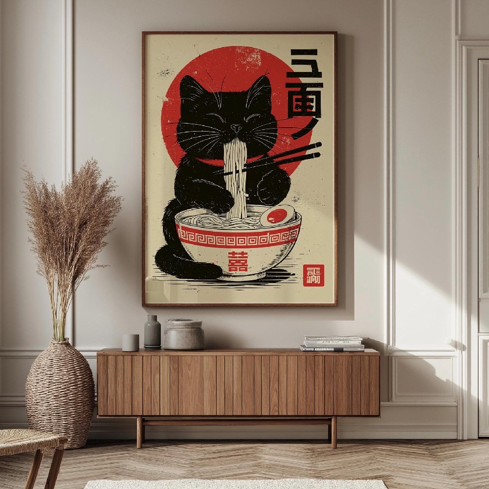 Japanese Style Cat Ramen Frog  - Japanese Lifestyle Home recension och pris
