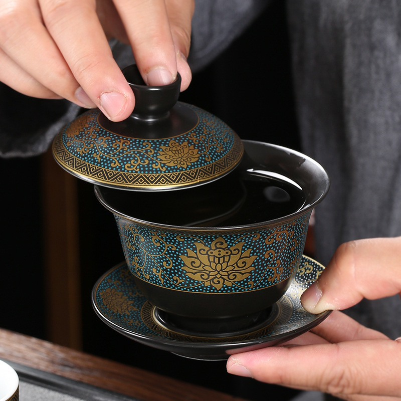 Chinese Teaset Classical Gaiwa - Matcha Bowl Chawan recension och pris