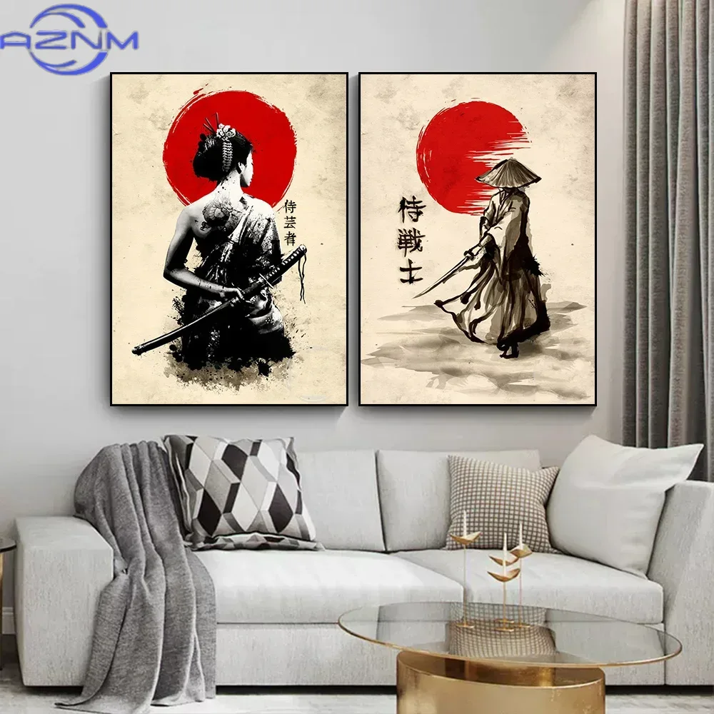 AZNM Canvas Painting Japanese  - Japanese Lifestyle Home recension och pris