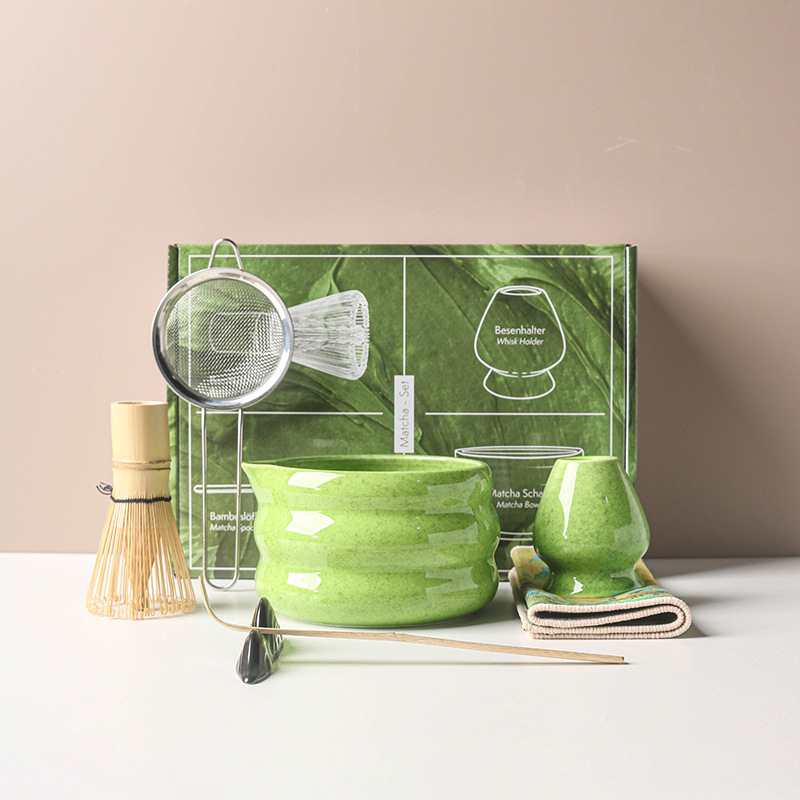 4/7PCS Japanese Matcha Set Mat - Matcha Bowl Chawan recension och pris