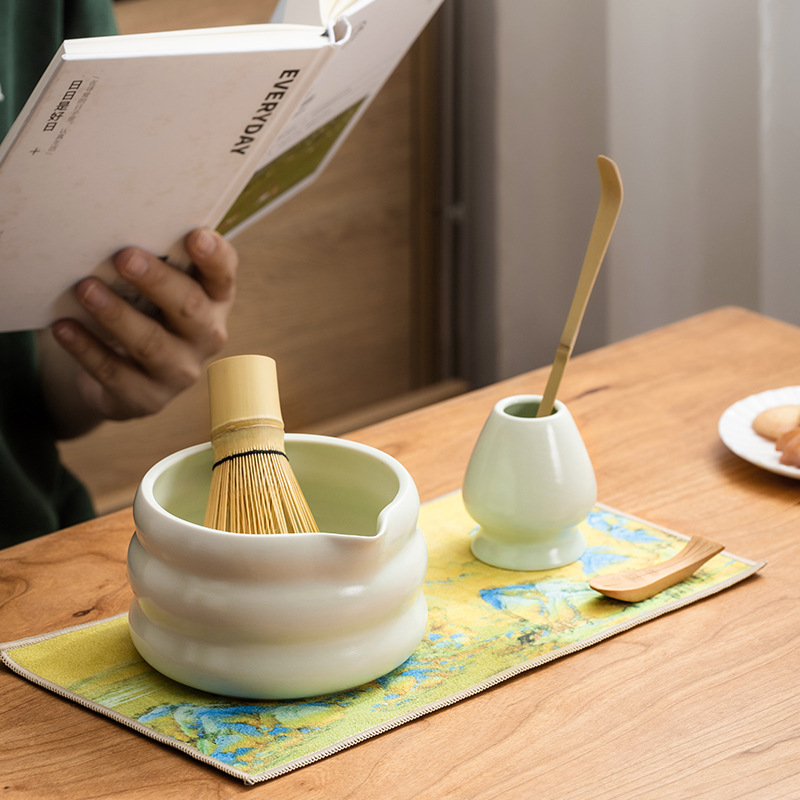 4/7PCS Japanese Matcha Set Mat - Matcha Bowl Chawan recension och pris