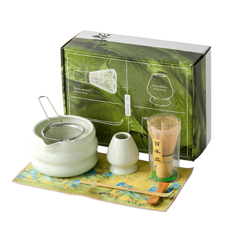 4/7PCS Japanese Matcha Set Mat - Matcha Bowl Chawan recension och pris