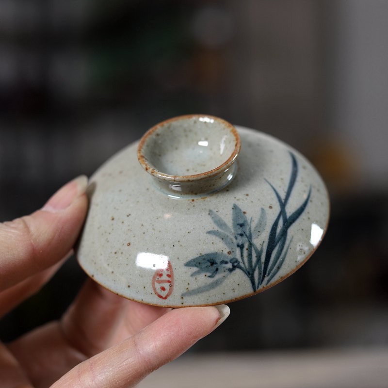 Handpainted Chinese Sancai Gai - Matcha Bowl Chawan recension och pris