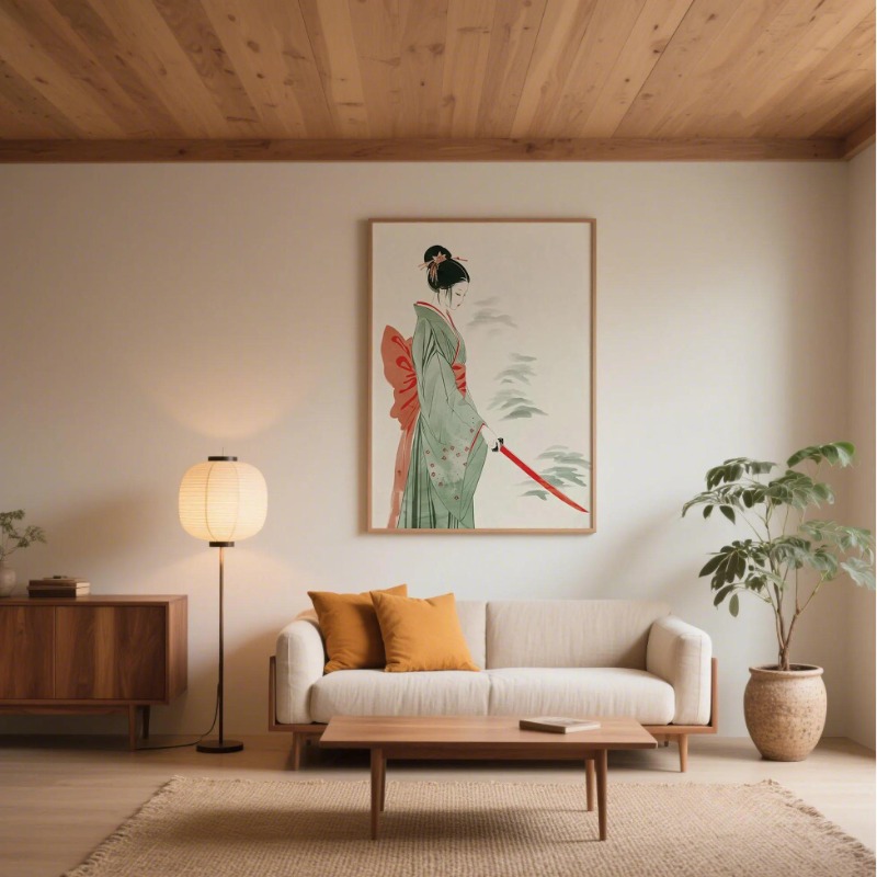 Mount Fuji & Crane Japanese Wa - Japanese Lifestyle Home recension och pris