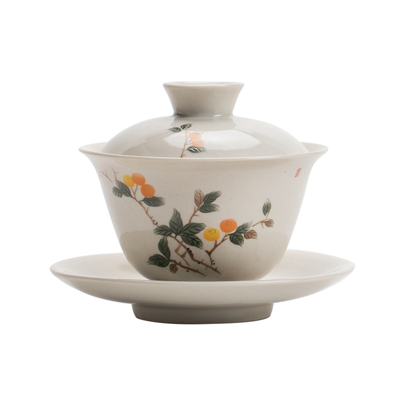 Grass and Wood Ceramic Gaiwan, - Matcha Bowl Chawan recension och pris
